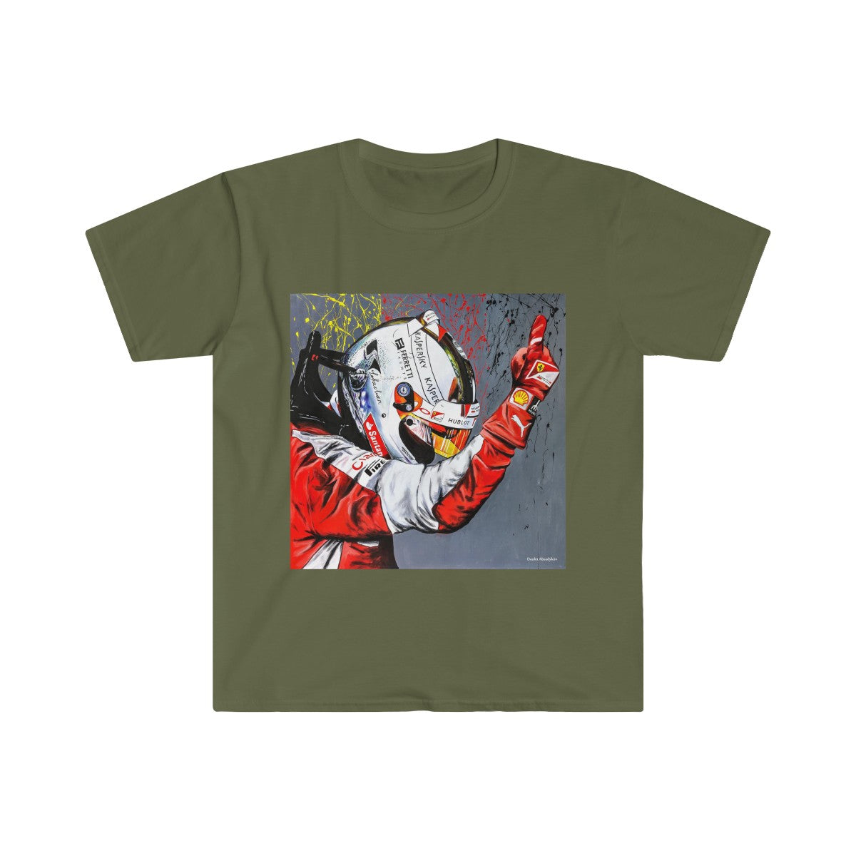 SEBASTIAN VETTEL Men's Fitted Short Sleeve Tee