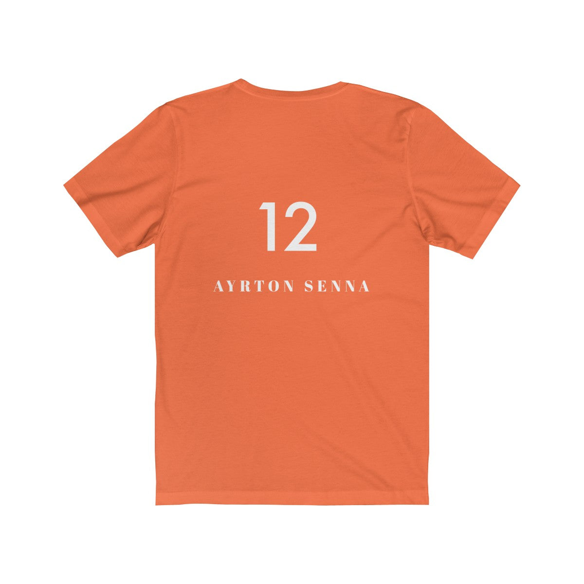 🔻AYRTON SENNA on the back #12 - Unisex Jersey Short Sleeve Tee