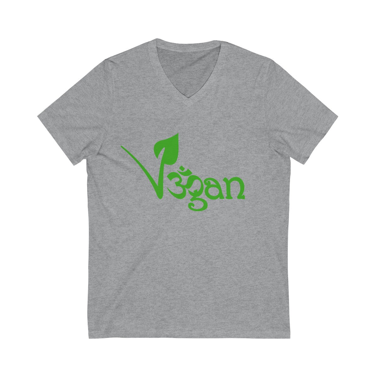 Vegan Unisex Jersey Short Sleeve V-Neck Tee