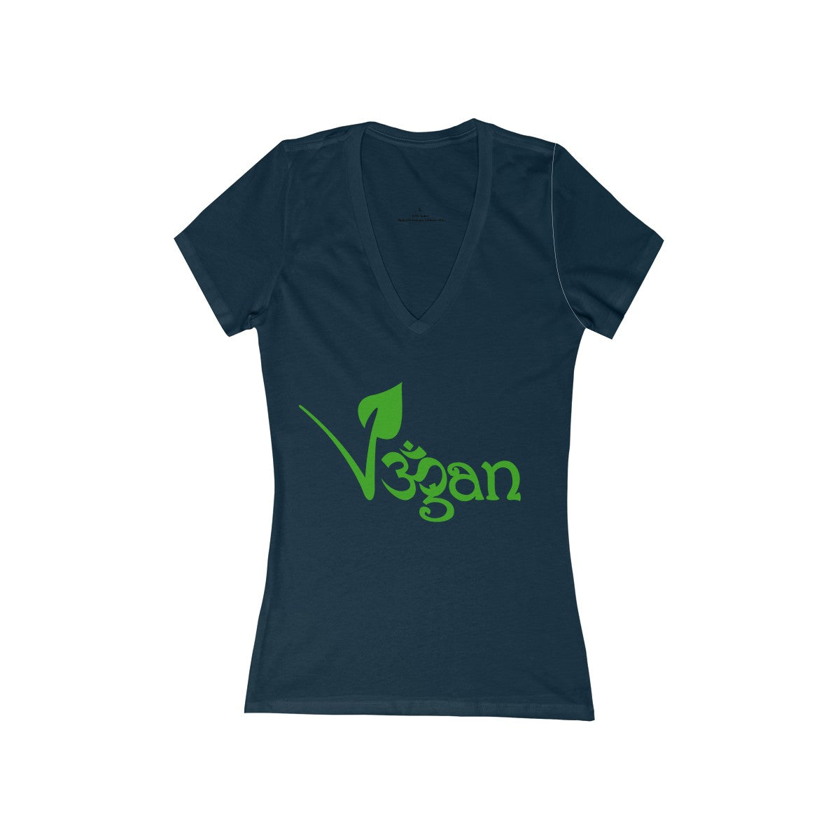 Vegan 🌱 Women's Jersey Short Sleeve Deep V-Neck Tee