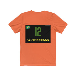 🔻AYRTON SENNA #12 🇧🇷 - Unisex Jersey Short Sleeve Tee