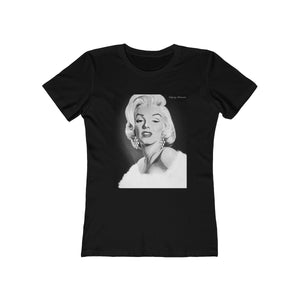 🔻Marylin Monroe in Black & White - Women's The Boyfriend Tee