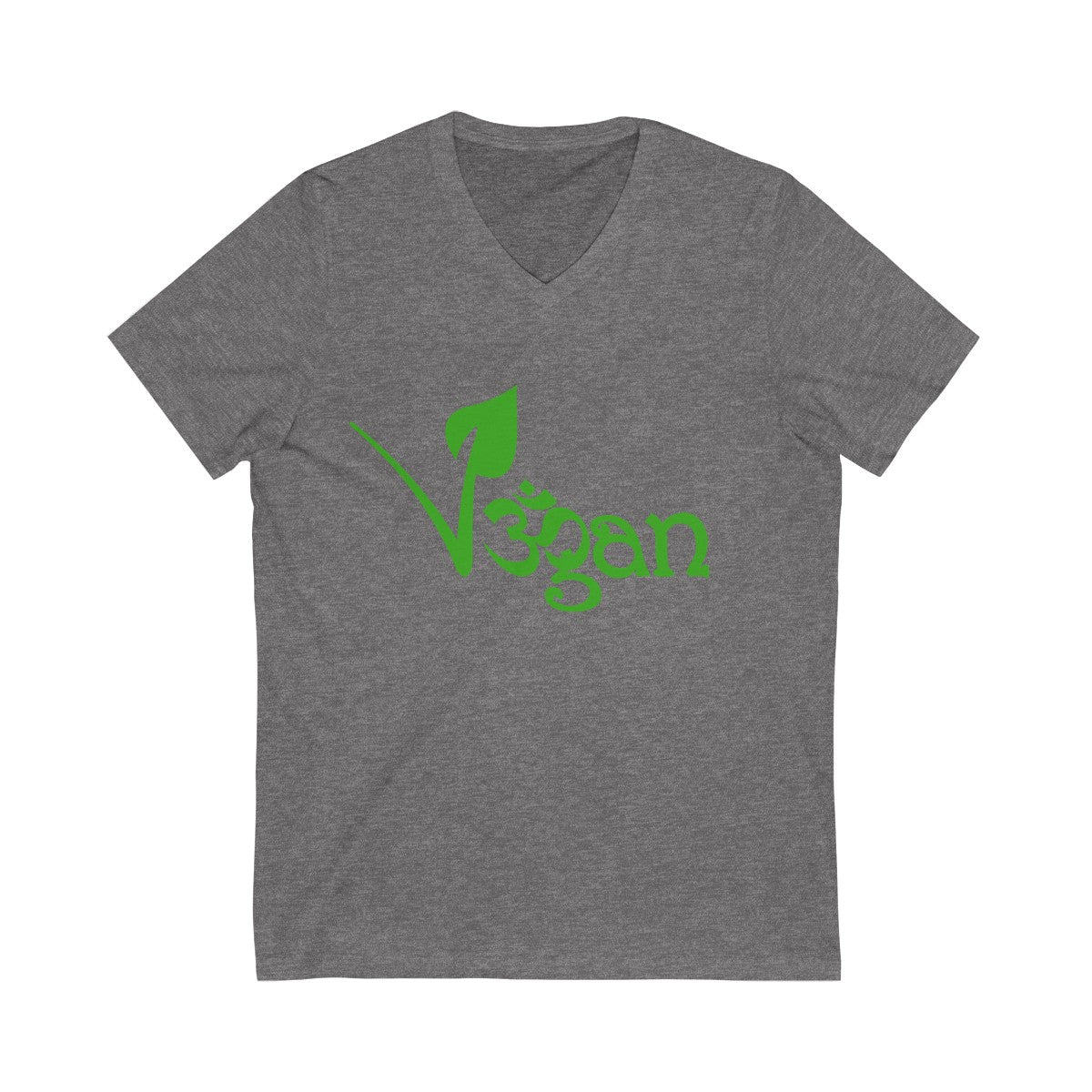 Vegan Unisex Jersey Short Sleeve V-Neck Tee