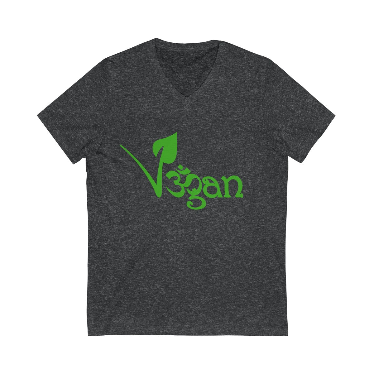 Vegan Unisex Jersey Short Sleeve V-Neck Tee