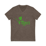 Vegan Unisex Jersey Short Sleeve V-Neck Tee